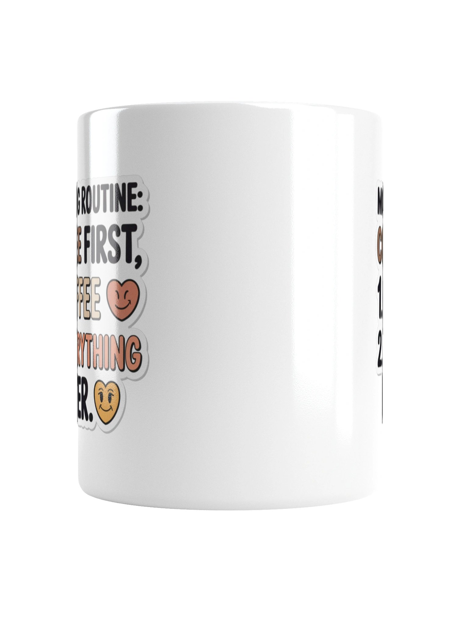 Morning Routine Coffee First Mug – Funny Gift for Coffee Lovers product image (4)