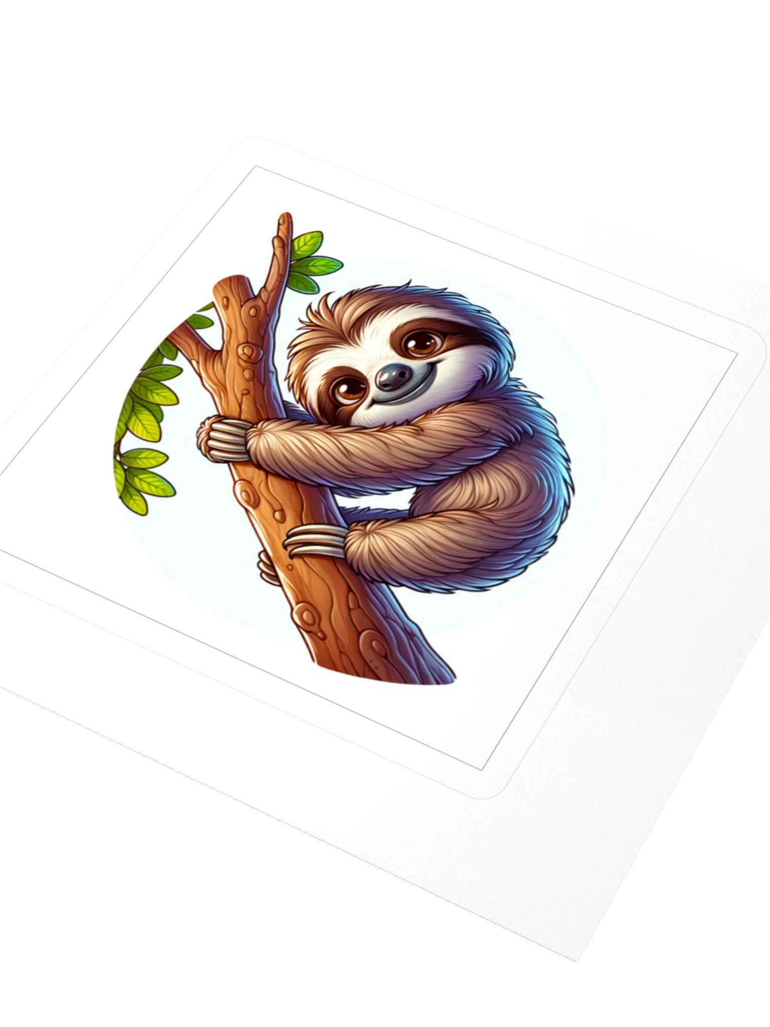 Smiling Sloth Kiss Cut Stickers product image (8)