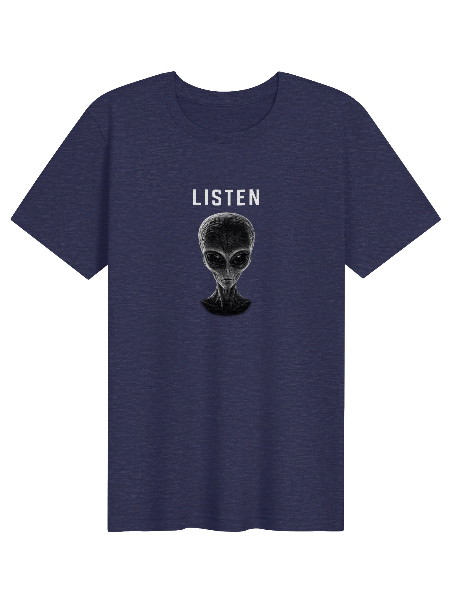 LISTEN Alien Face Unisex Supersoft Tee product image (1)