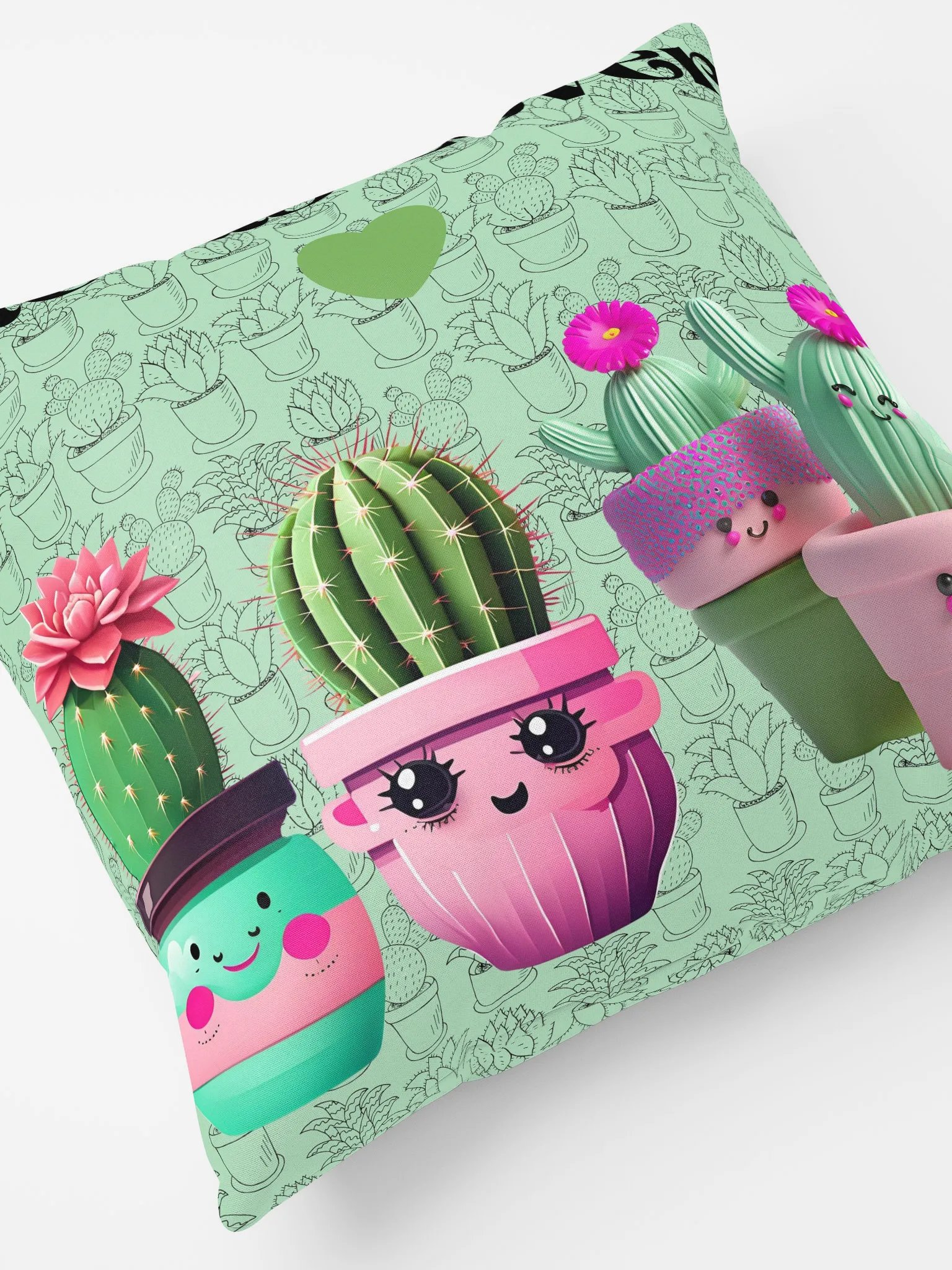 Cheerful Cactus Pillow product image (6)