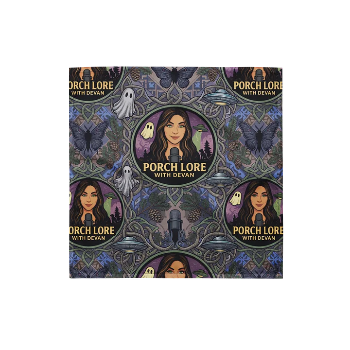 PORCH LORE DEVAN PERIWINKLE MOTH SCARF product image (2)