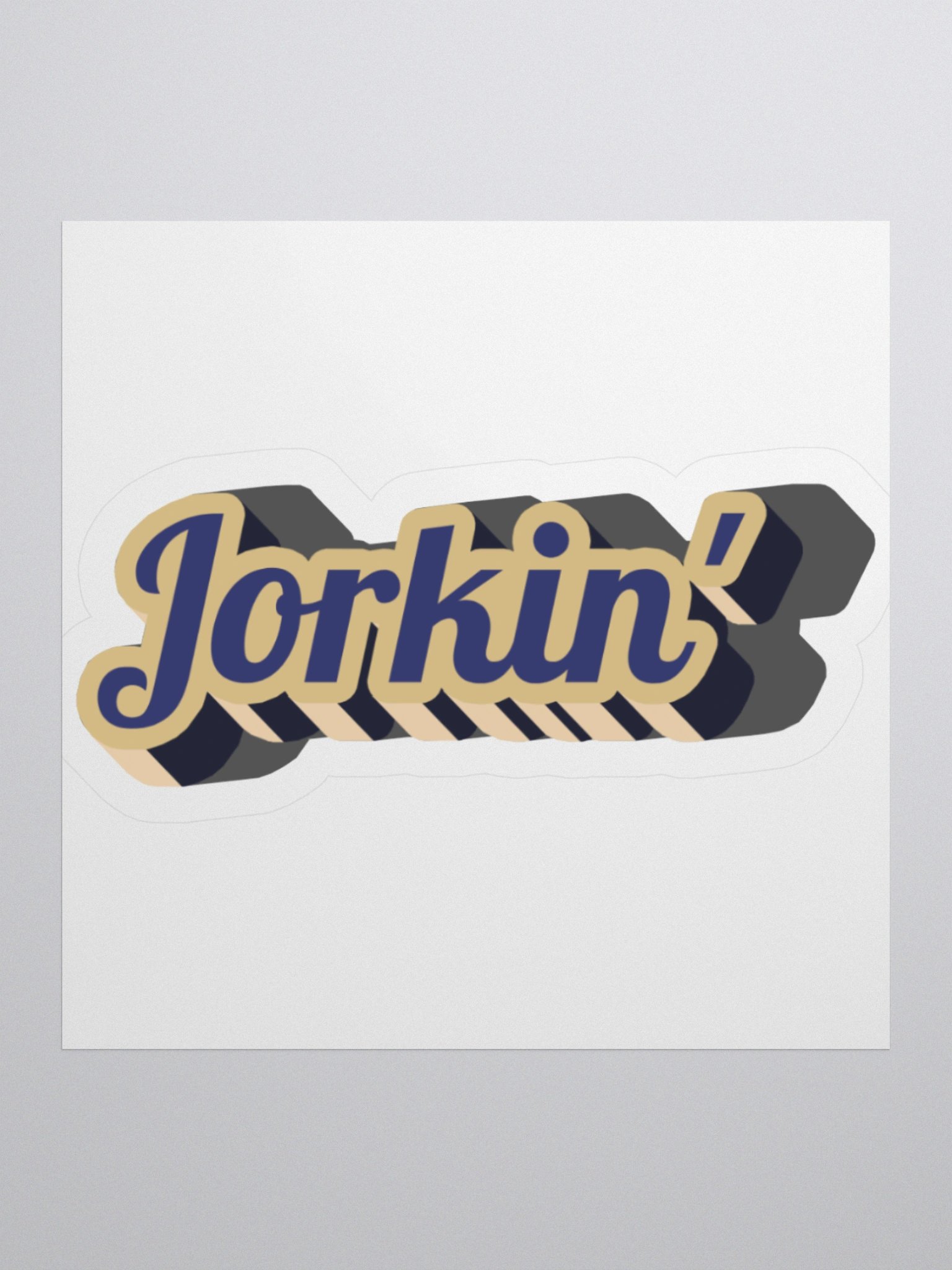 Jorkin' Kiss Cut Sticker product image (1)