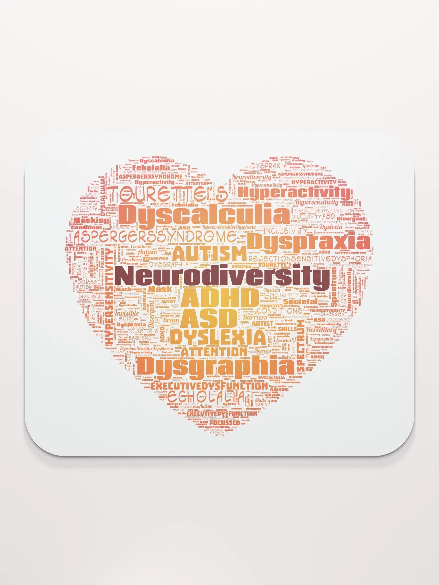 Neurodiversity Heart Mousepad product image (2)