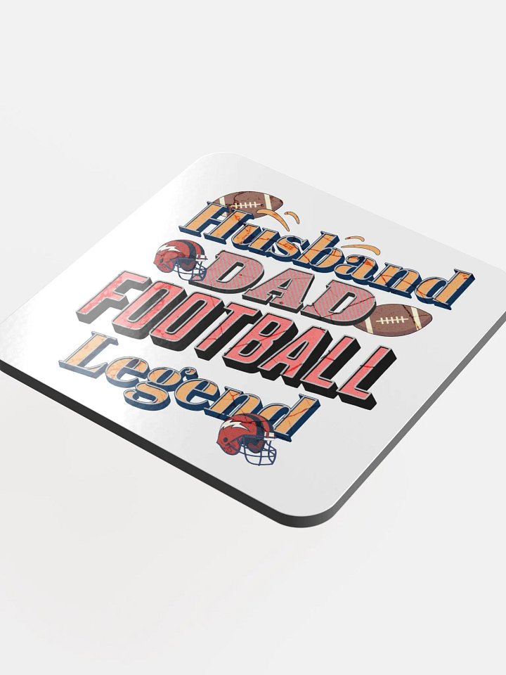 Husband Dad Football Legend Cork Coaster Set product image (1)