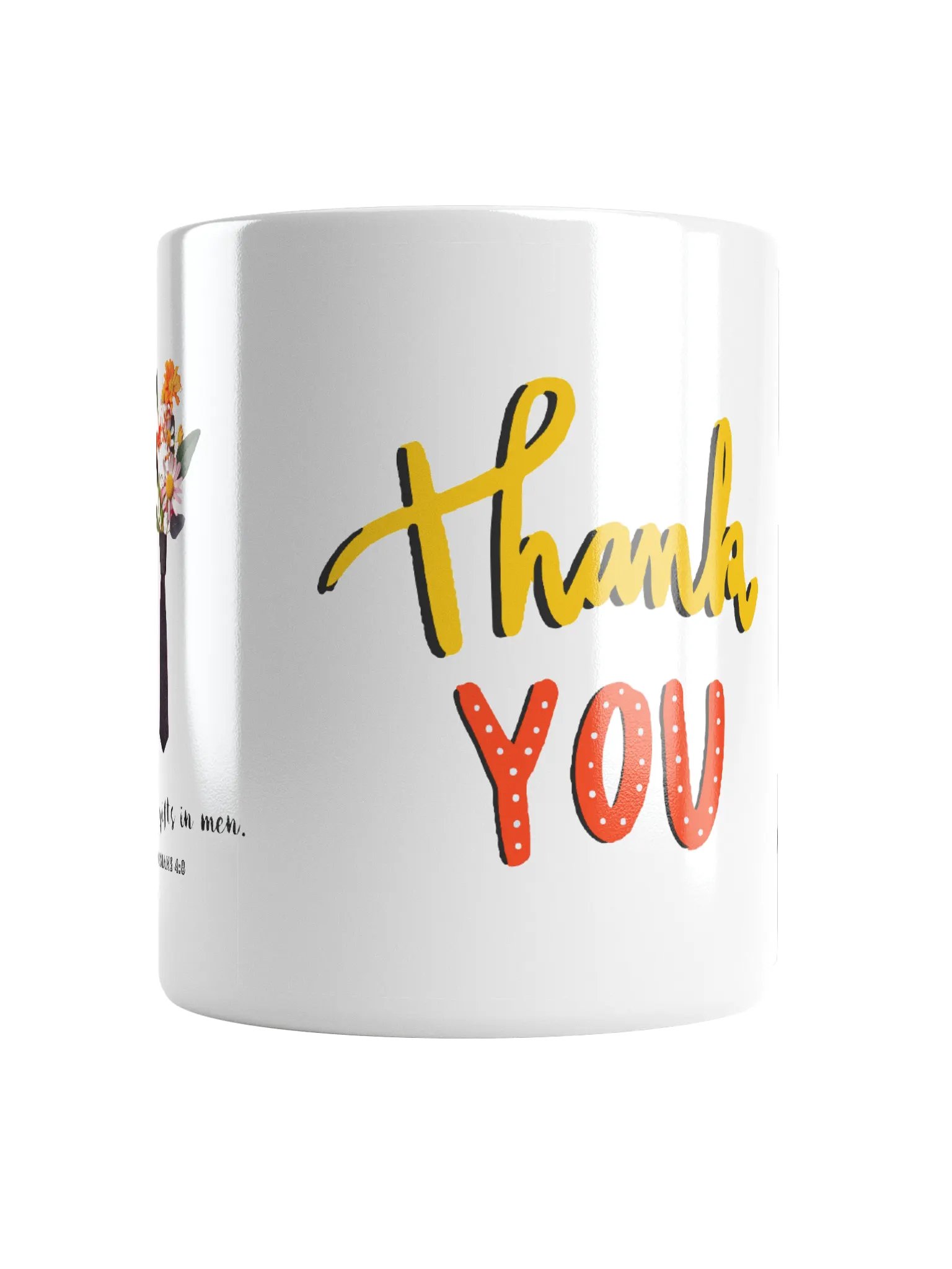 "He Gave Gifts in Men" | Ephesians 4:8 | Thank You Vibrant Thank You Bouquet Mug product image (1)