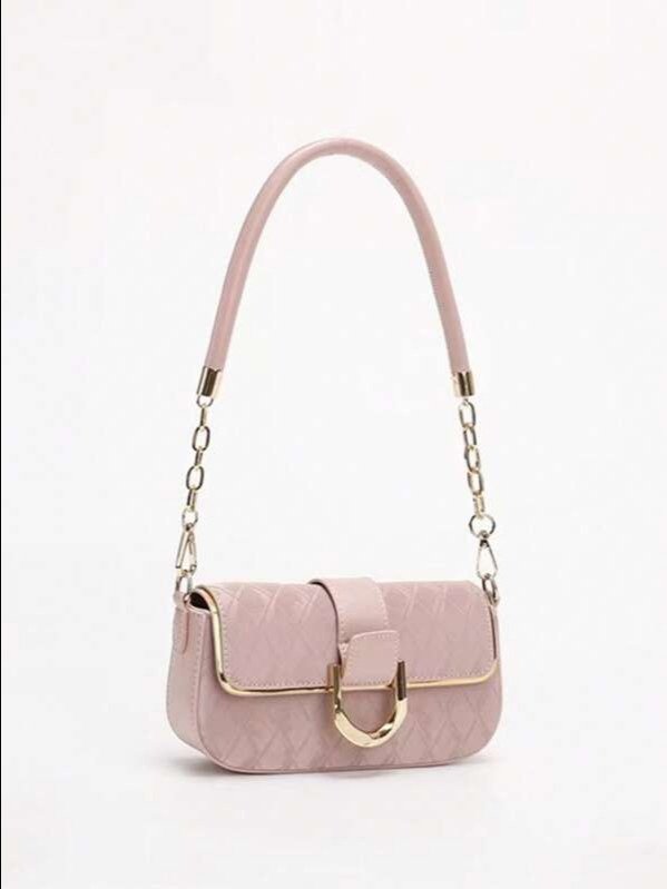 Black Chain Baguette Bag — Y2K Mini Crossbody & Shoulder Bag product image (1)