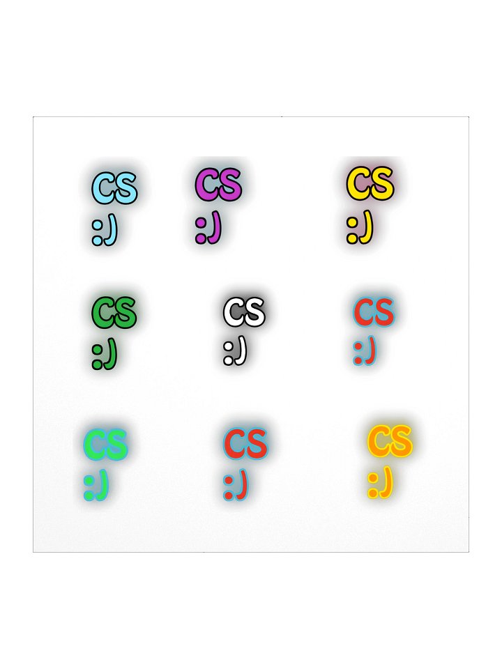CS :) Stickers 9PK product image (1)