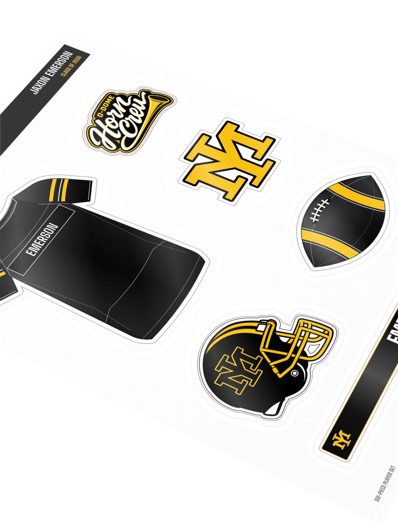 Jaxon Emerson — Mustangs Sticker Sheet product image (2)