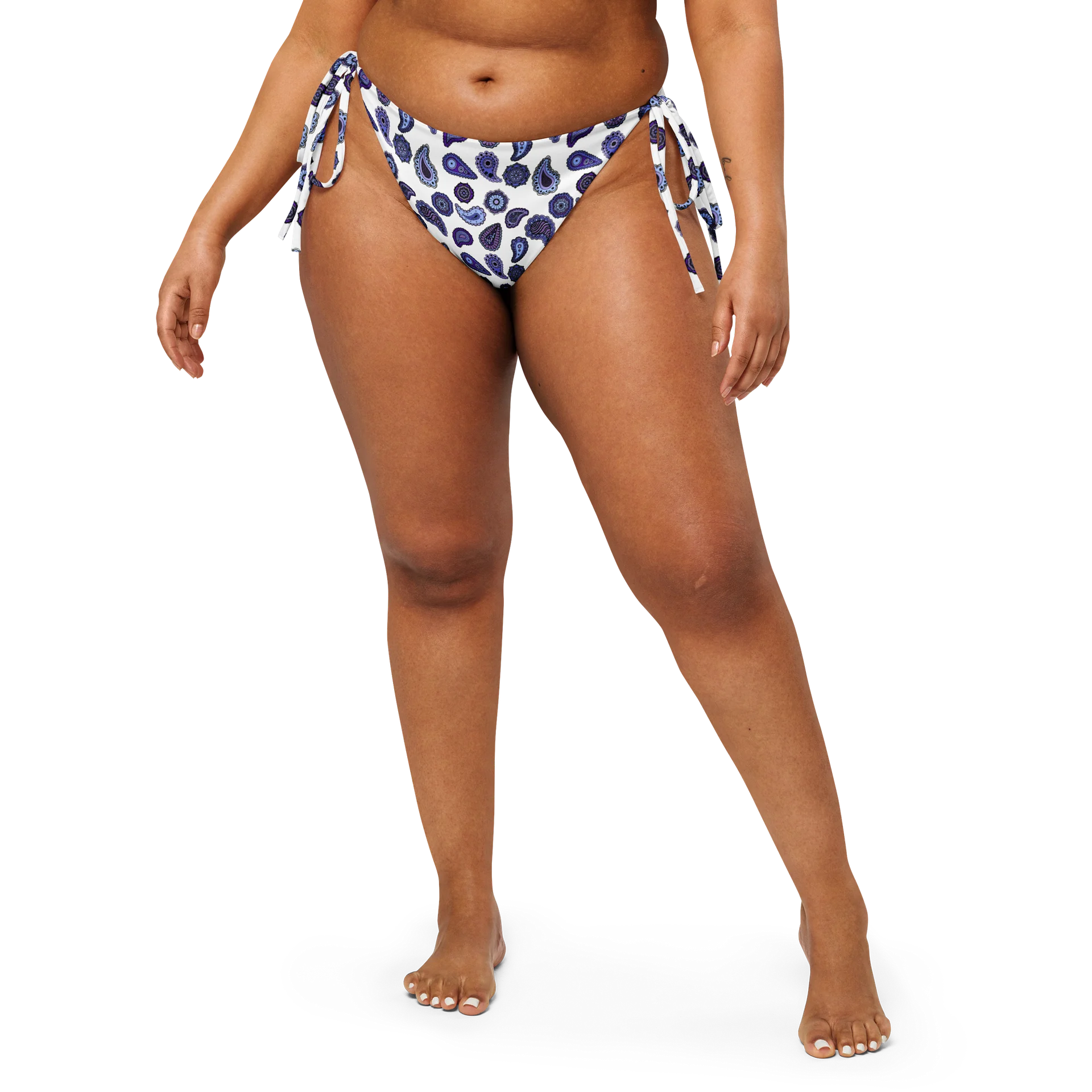 Trippy String Bikini Bottom Blue product image (1)