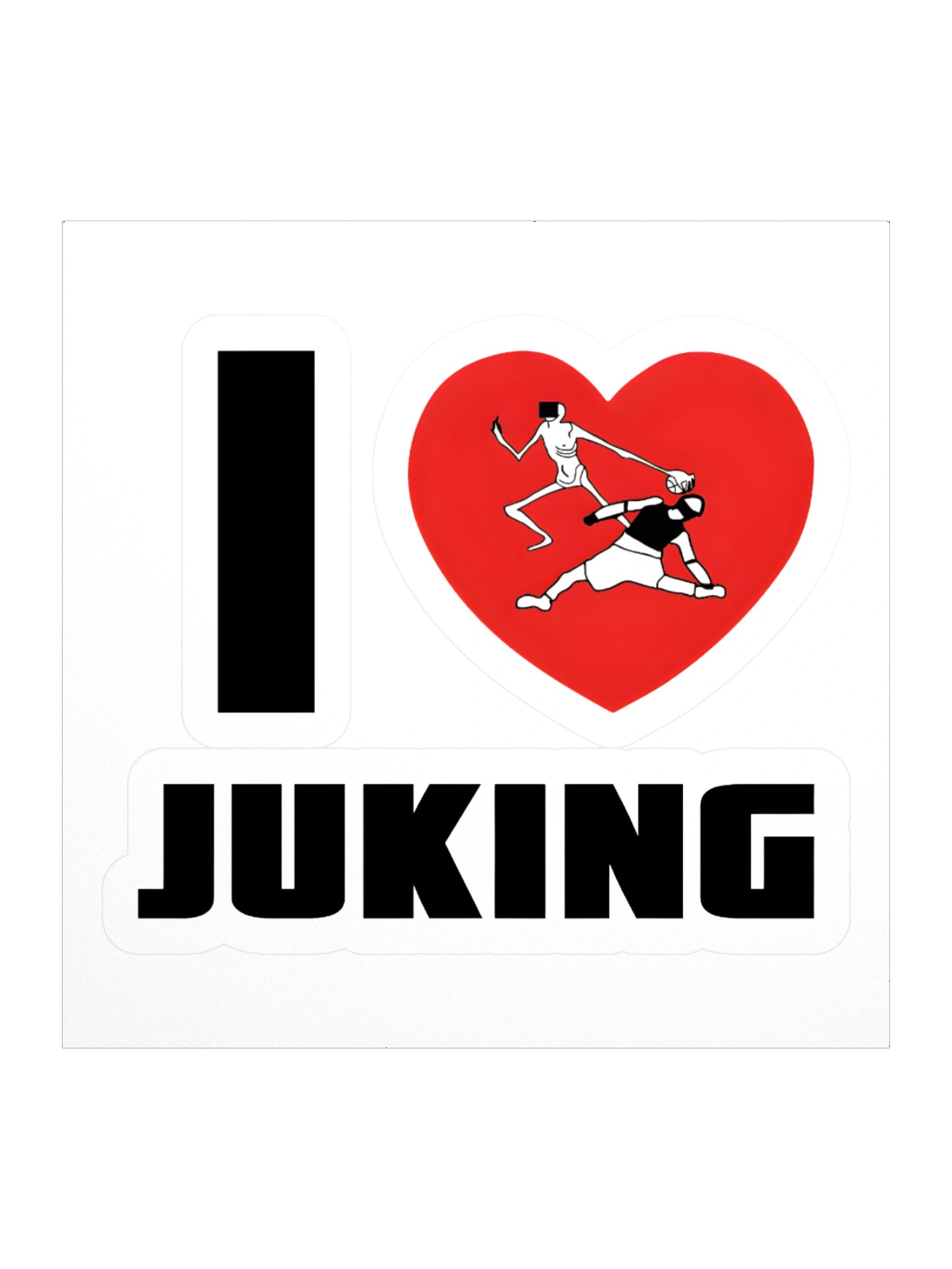 I <3 Juking Sticker product image (1)