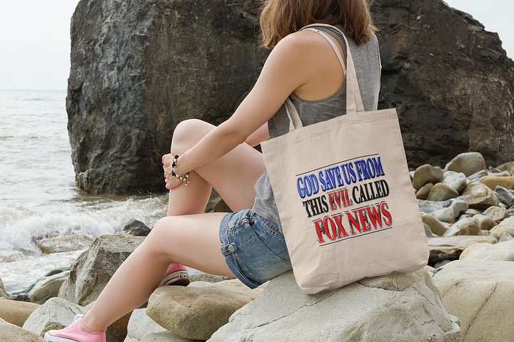 God Save Us From This Evil Called Fox News - Eco-Friendly Tote Bag product image (1)