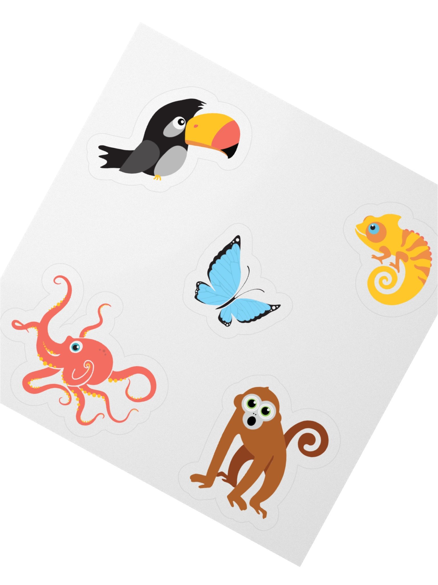 Rainforest Animal Sticker Set product image (2)