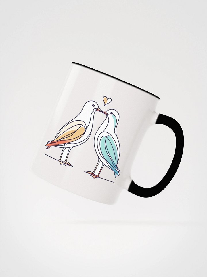 Two gulls, one heart: harmony on the Pacific horizon. product image (2)