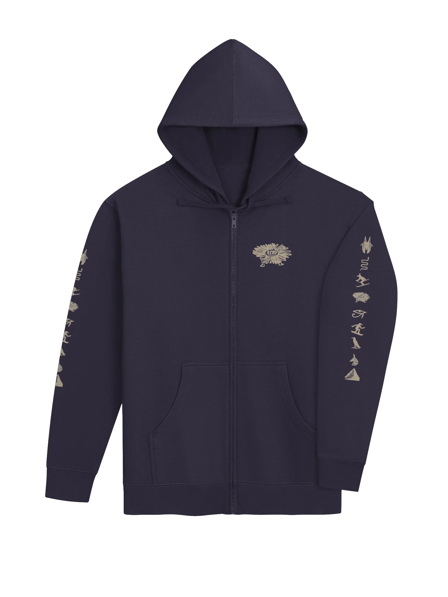 Hieroglyphs zip up product image (4)