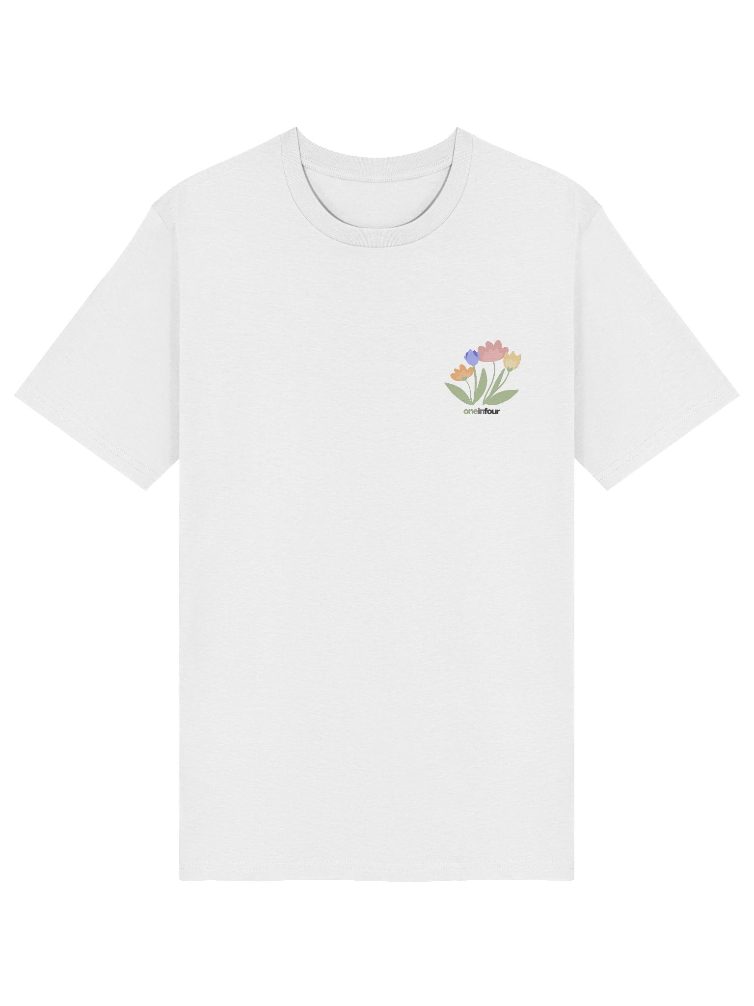 '1 in 4' Floral 2026 Memorial Shirt (organic cotton, light) product image (3)
