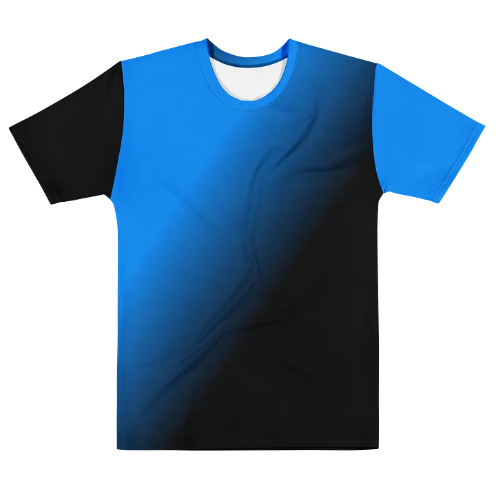 "Blue Fade" Cotton Crew Neck T-Shirt product image (1)