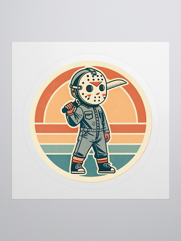 Retro Horror Hockey mask Sticker product image (3)
