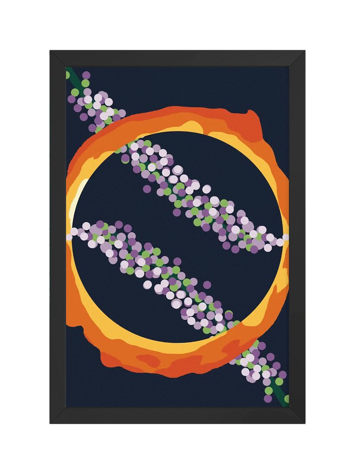 Framed Love, Time, Black Hole Poster product image (1)