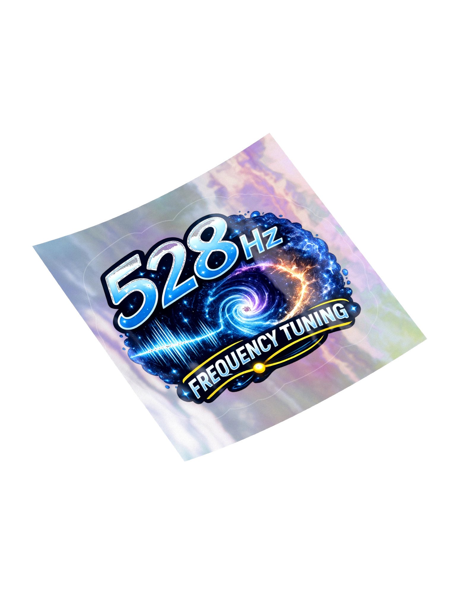 528 Hz Frequency Sticker on Holographic backing product image (11)