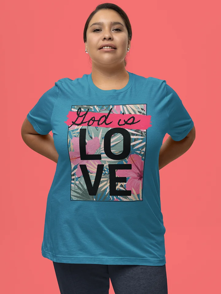 God Is Love Tropical Flowers T-Shirt product image (17)