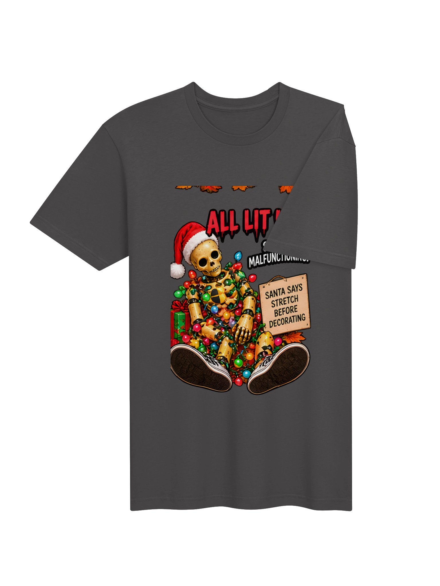 Funny Christmas Shirt — All Lit Up, Still Malfunctioning | Broken Sleigh™ product image (5)