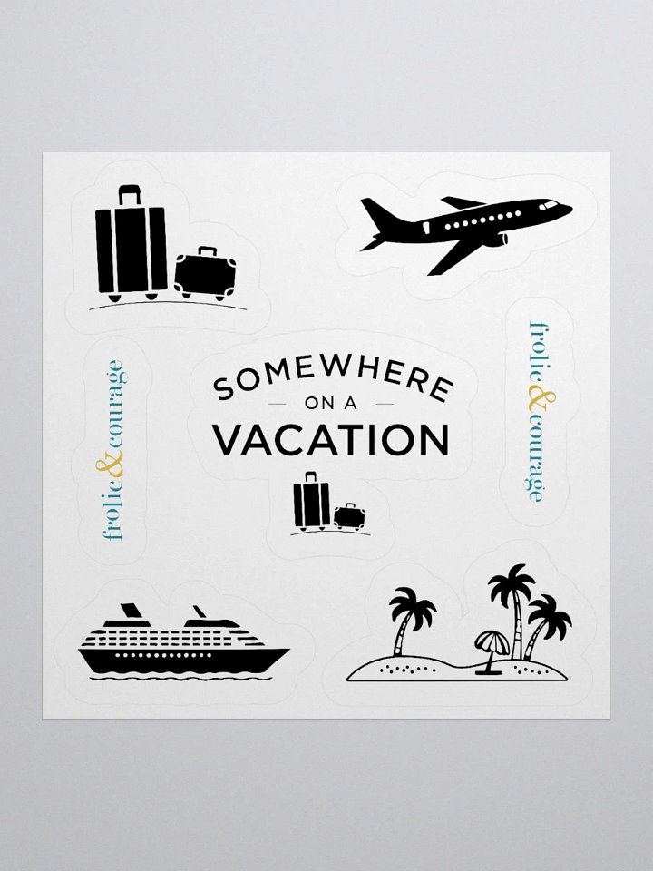Somewhere on a Vacation Sticker Set product image (1)