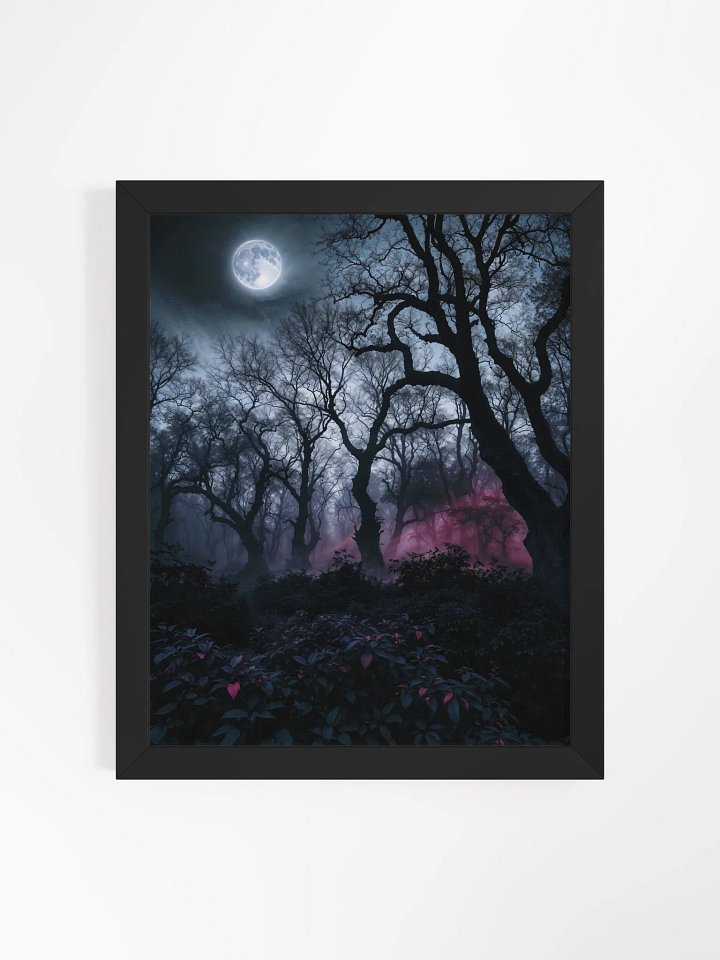 Mystical Moonlit Forest Framed Poster product image (2)