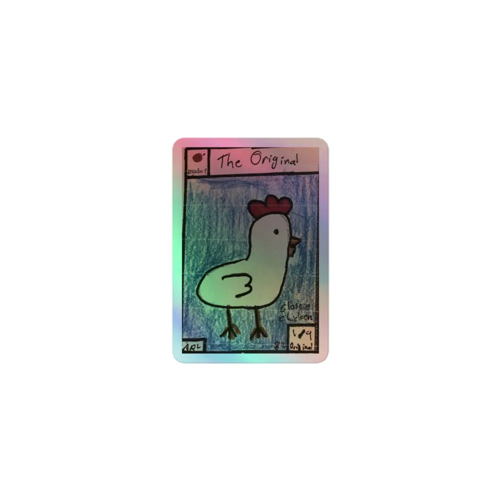 Original Chicken Holo Sticker product image (1)
