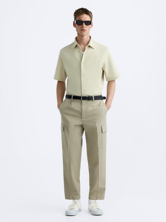 TEXTURED VISCOSE BLEND SHIRT product image (3)