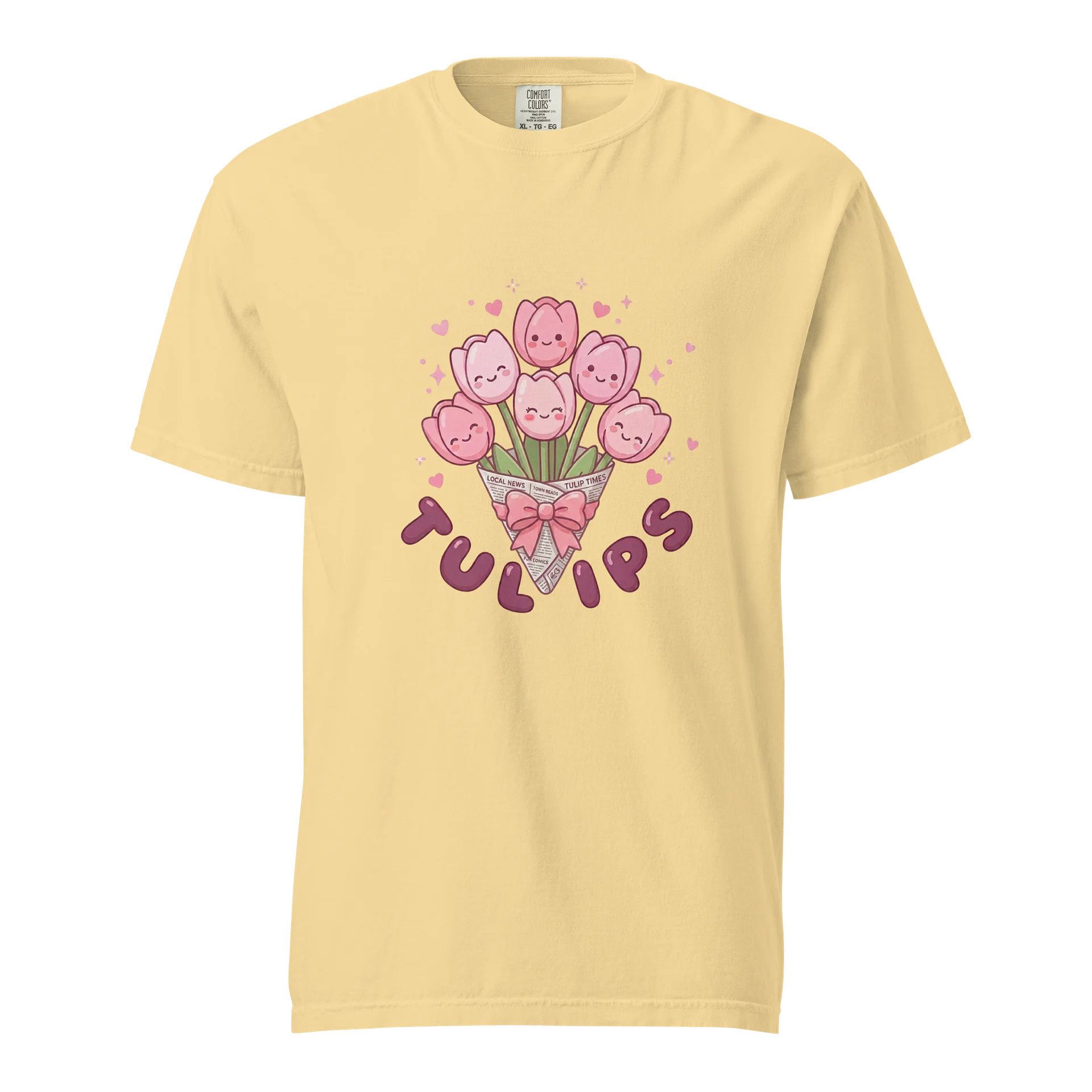 Heavyweight Butter Tulips T-Shirts product image (1)