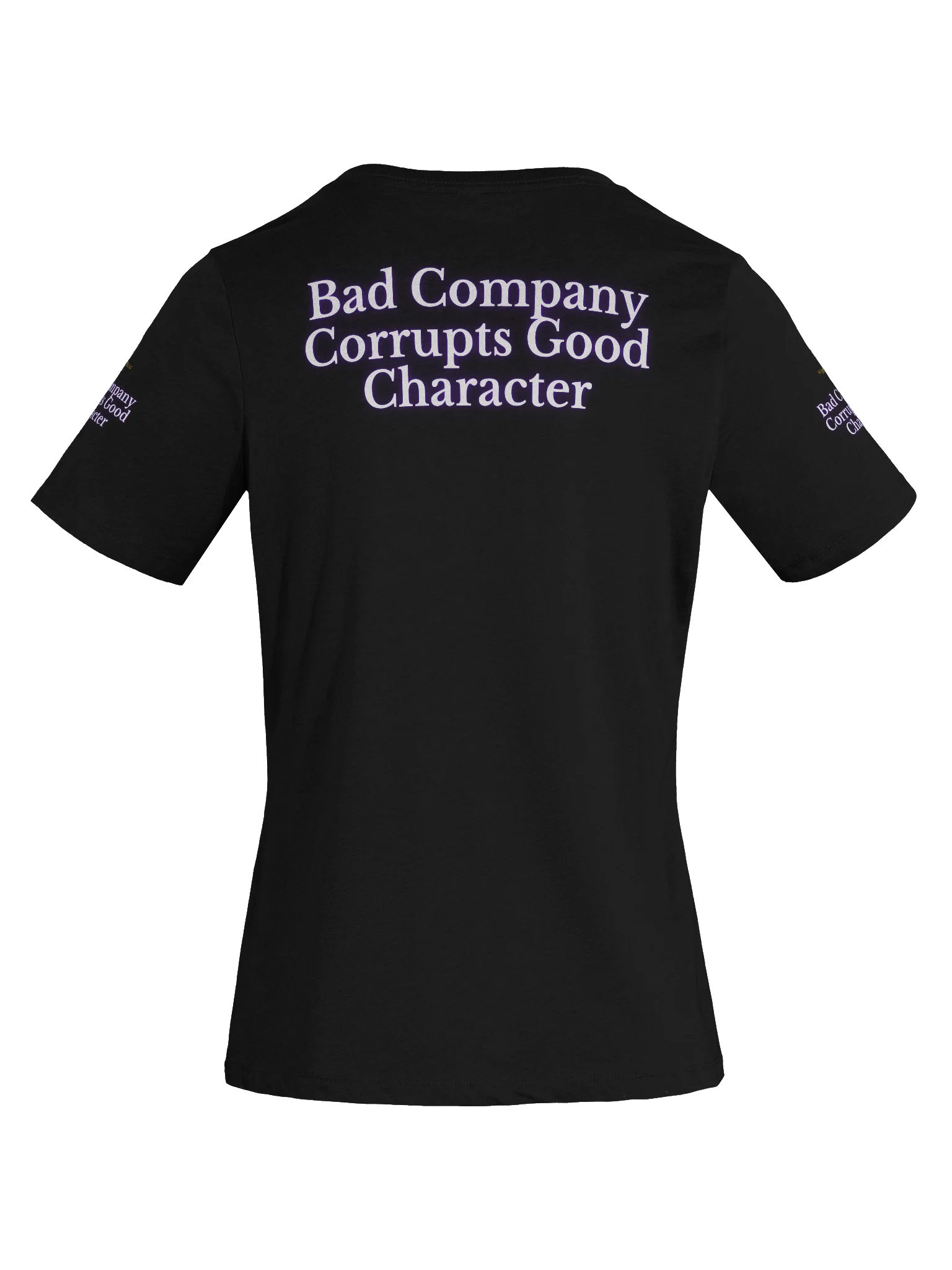 WigganOfficial “Bad Company Corrupts Good Character” Women's Relaxed V-Neck T-Shirt. product image (8)