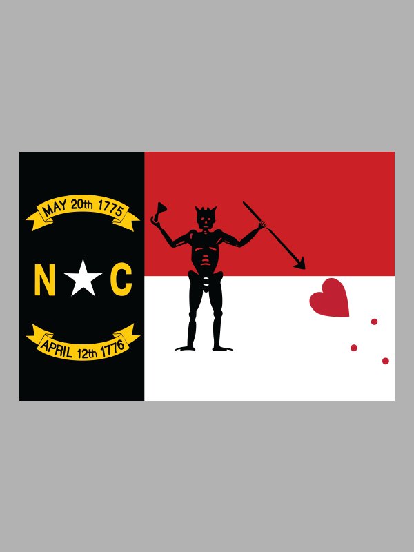 North Carolina Revenge Flag Sticker-Pack Edition product image (2)