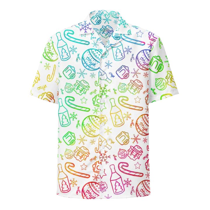 Limited Edition Christmas Rainbow Button Up Shirt product image (1)