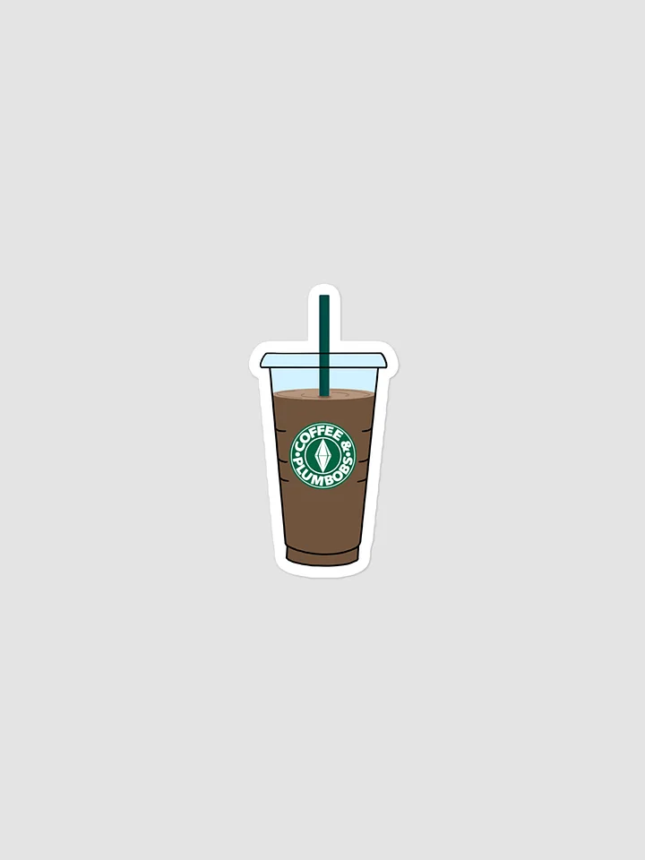 Coffee & Plumbobs Iced Coffee Sticker product image (1)