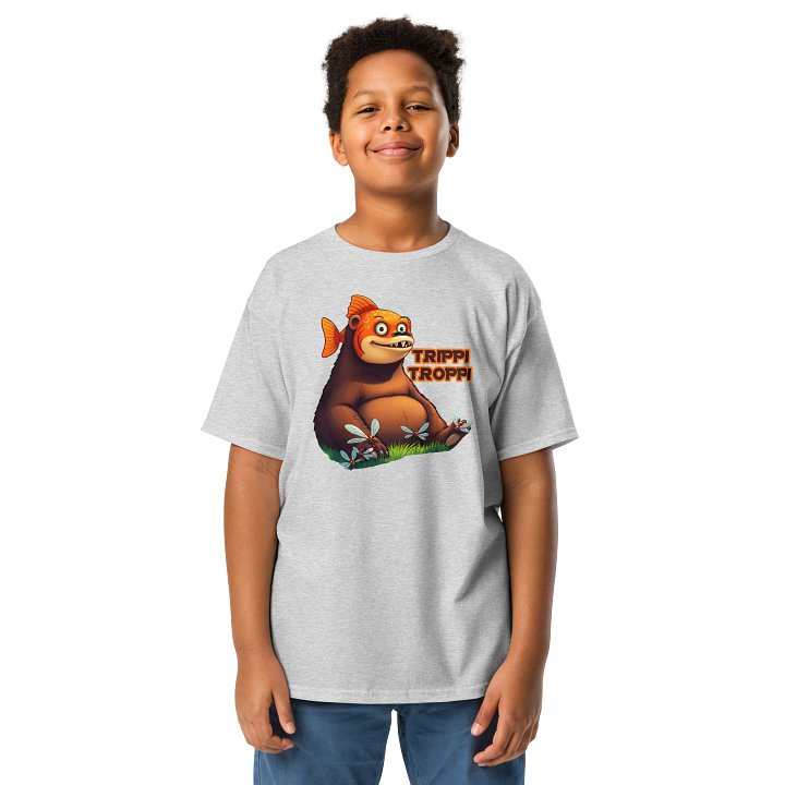 Trippi Troppi – Cartoon Fish Bear Youth Tee product image (1)