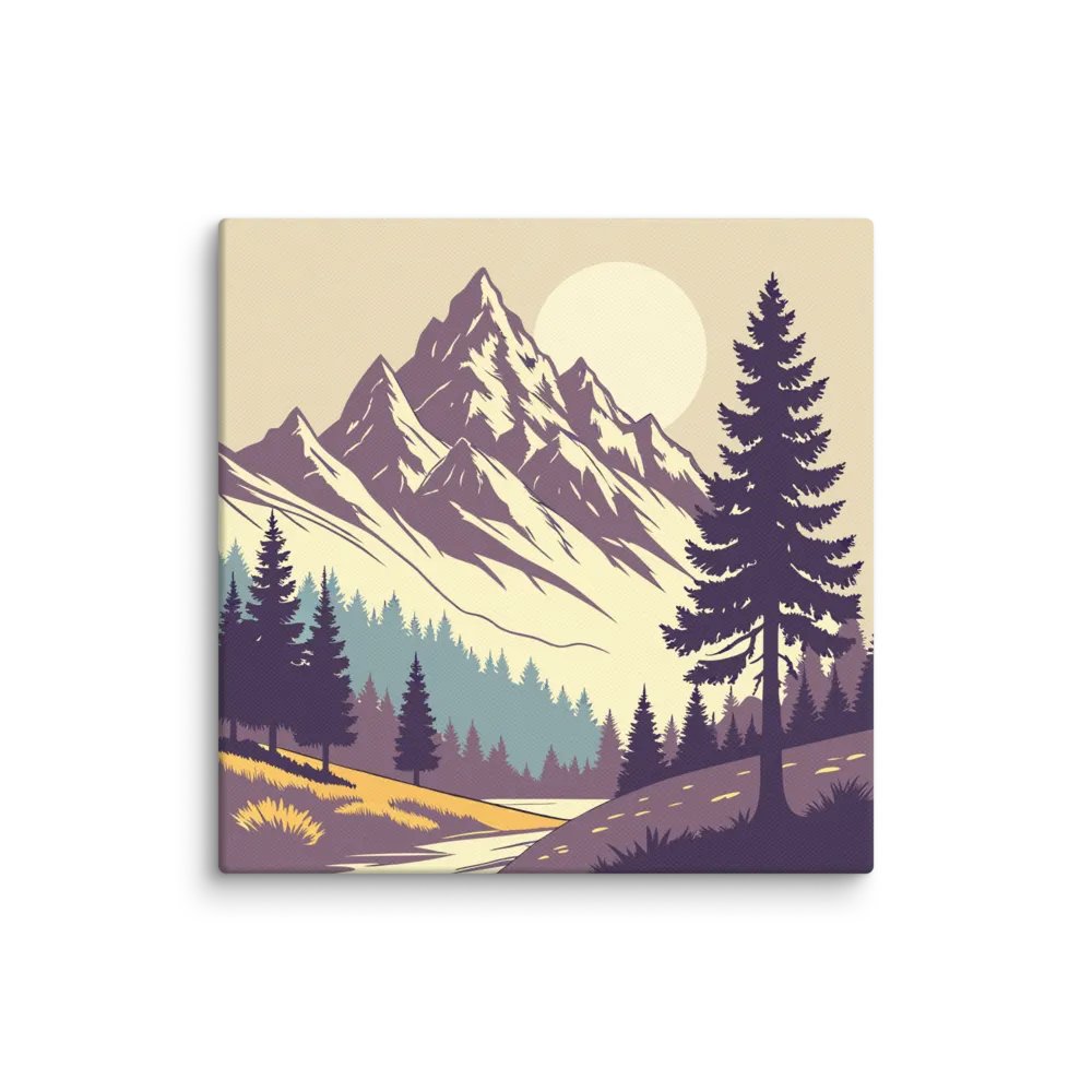 Mountain Landscape Canvas — Printed on Recycled Cotton product image (1)