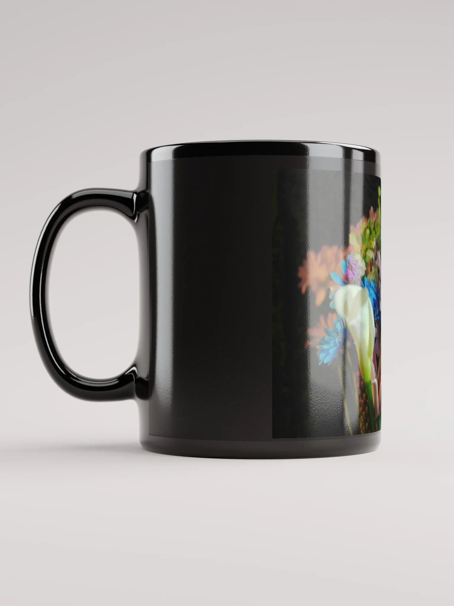 Flowers 292 Black Coffee Mug product image (6)