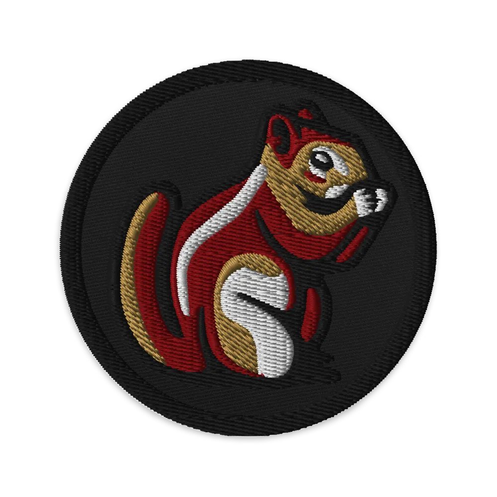 Chipmunk Logo Plain Patch product image (1)