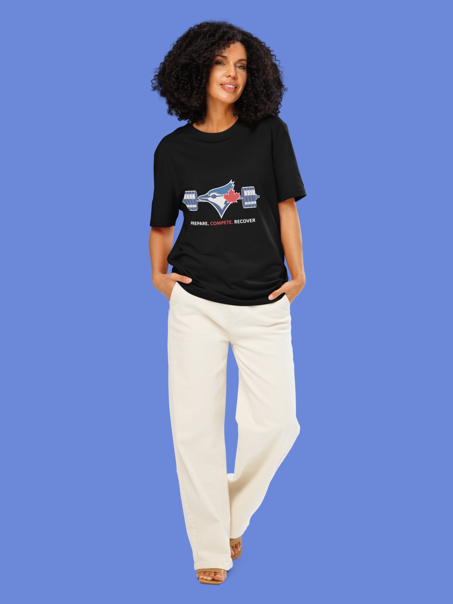 Kazuma Okamoto Blue Jays Prepare Compete Recover Shirt product image (140)