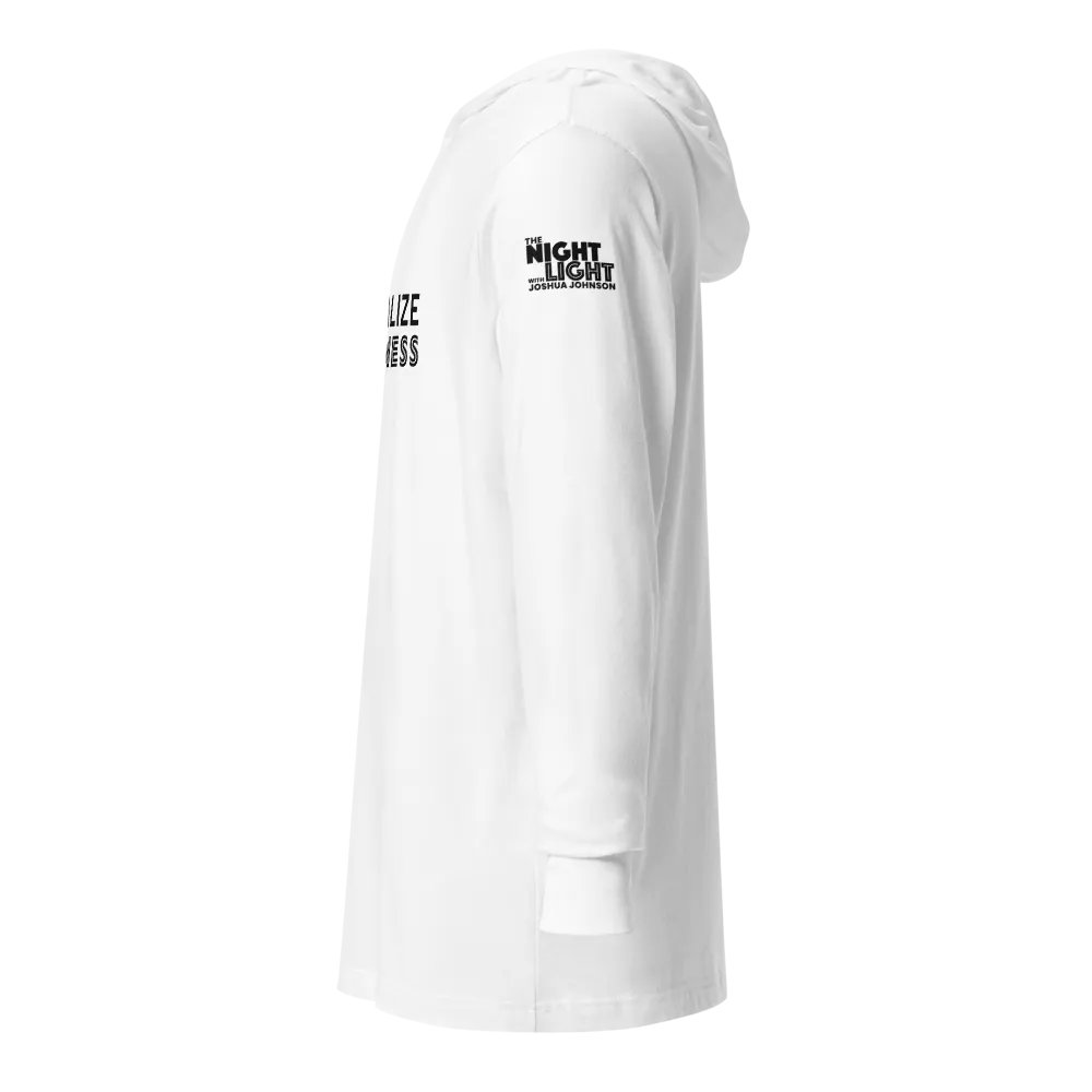 Normalize Kindness Hooded Tee (black text) product image (20)