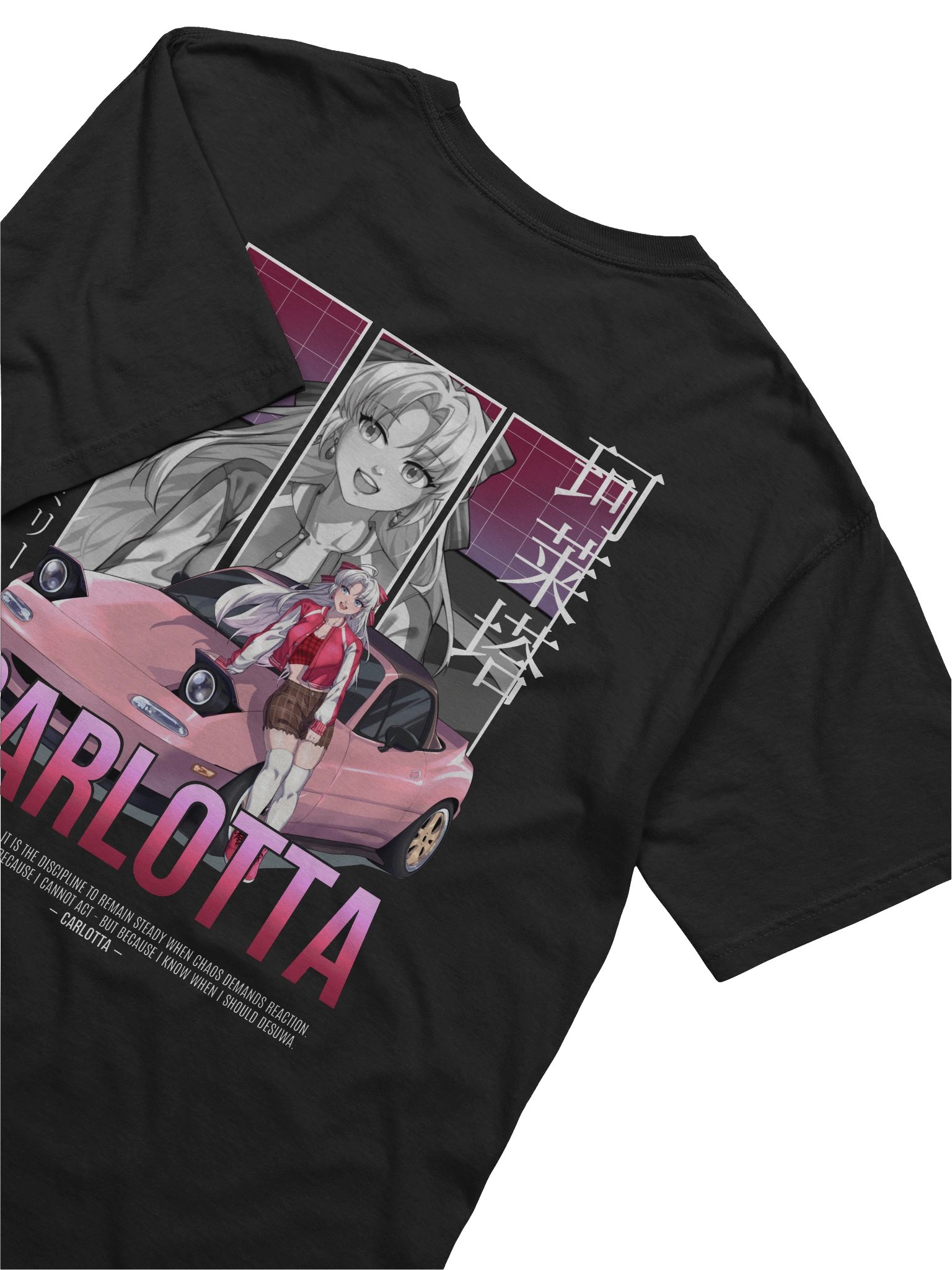 Carlotta JDM T-Shirt (Dark Colors) | WuWa Anime Streetwear product image (6)