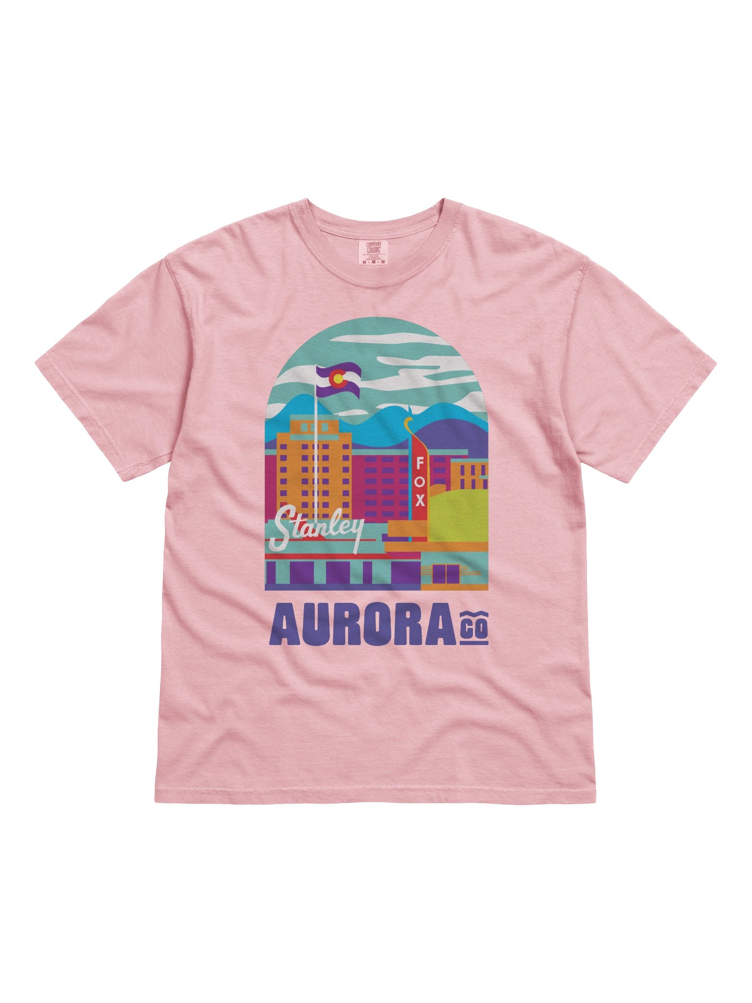 Aurora Cityscape T-shirt (Multicolor) product image (3)