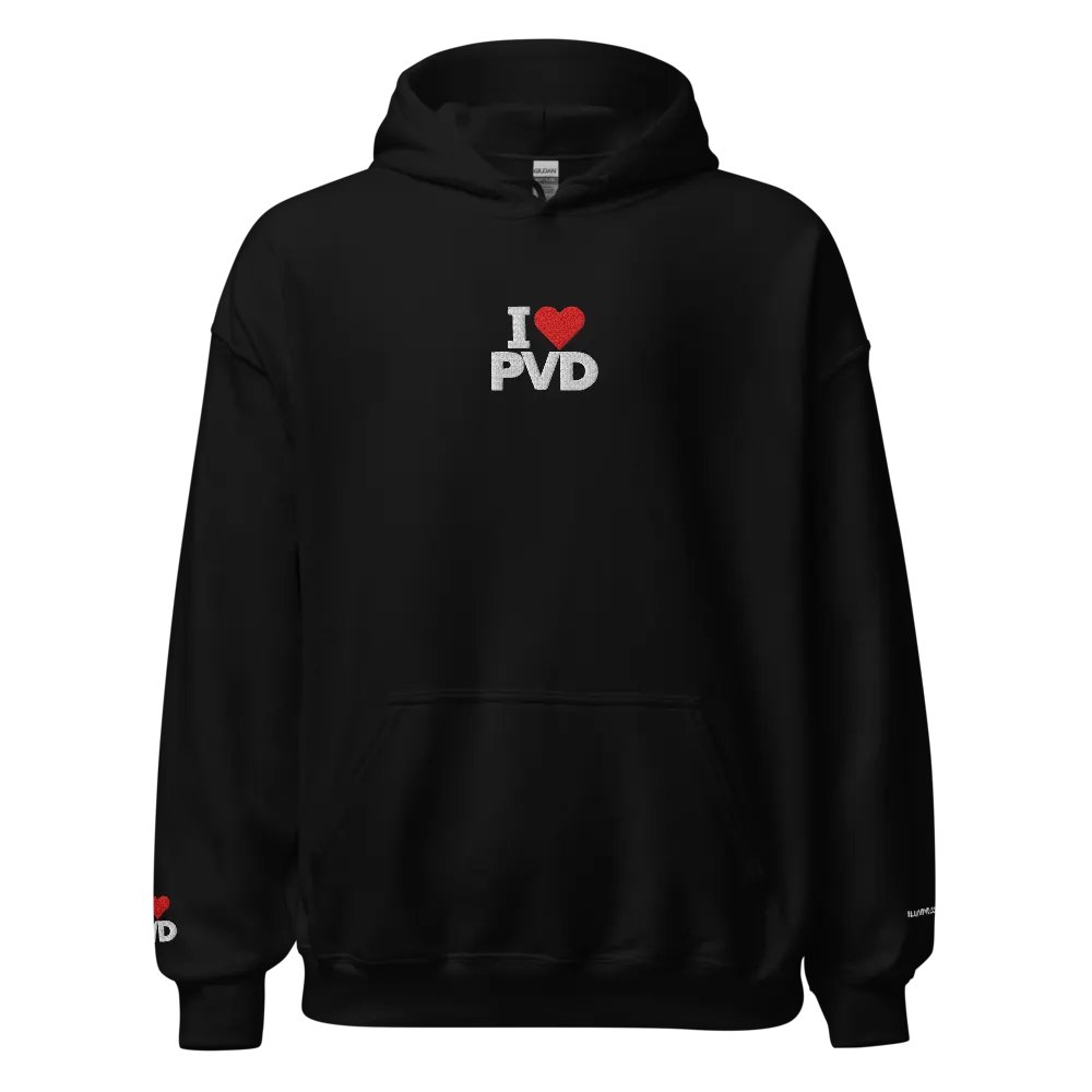 I LUV PVD Embroidered Hoodie (Black) product image (2)