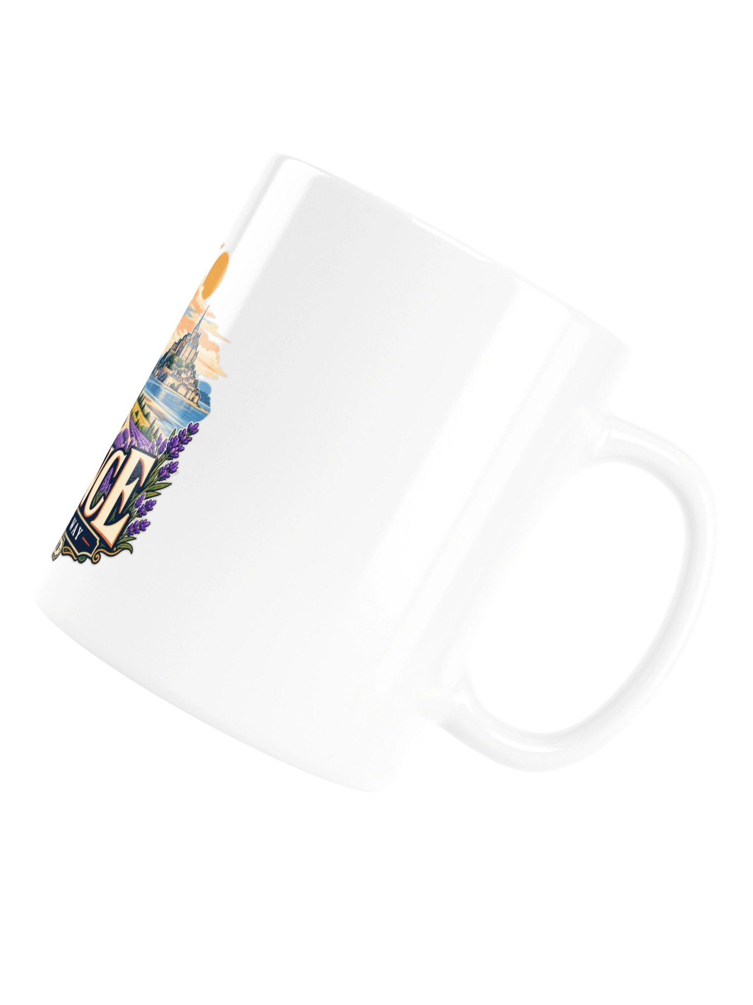 France Eiffel Tower & Lavender Ceramic Coffee Mug | WanderOdd product image (6)