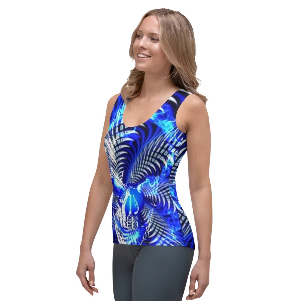Neon Skull Symmetry Women's Tank Top product image (5)