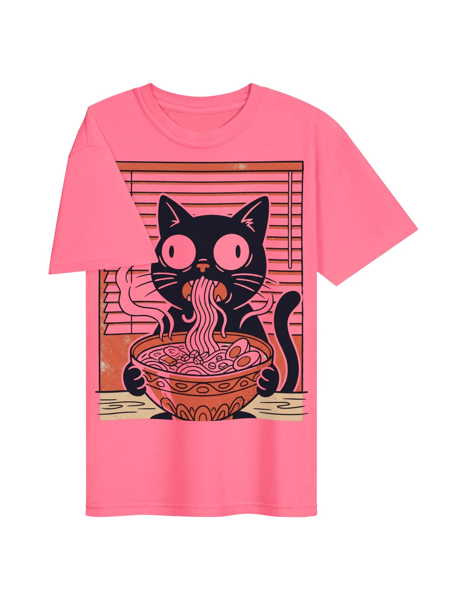 Black Cat & Ramen T-Shirt | Japanese Anime & Cat Style product image (53)