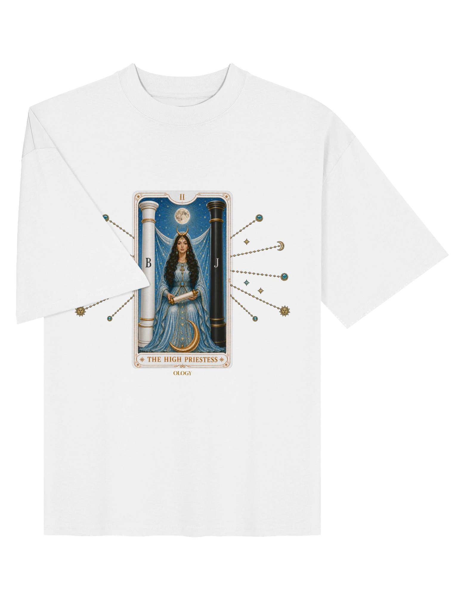 High Priestess Tarot Oversized Tee product image (4)