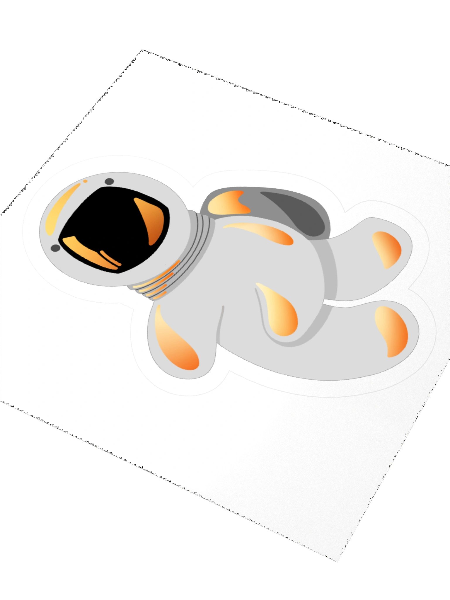 Astronaut Kiss Cut Sticker - Space Explorer Collection product image (3)
