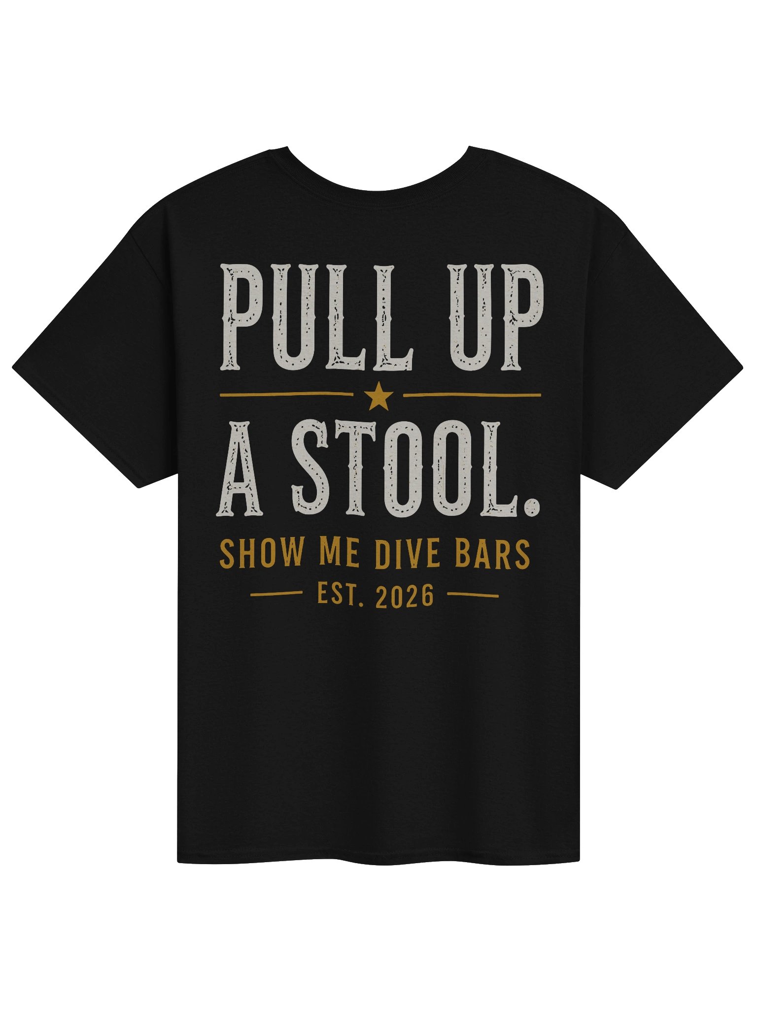 Pull Up A Stool Tee - Black product image (2)