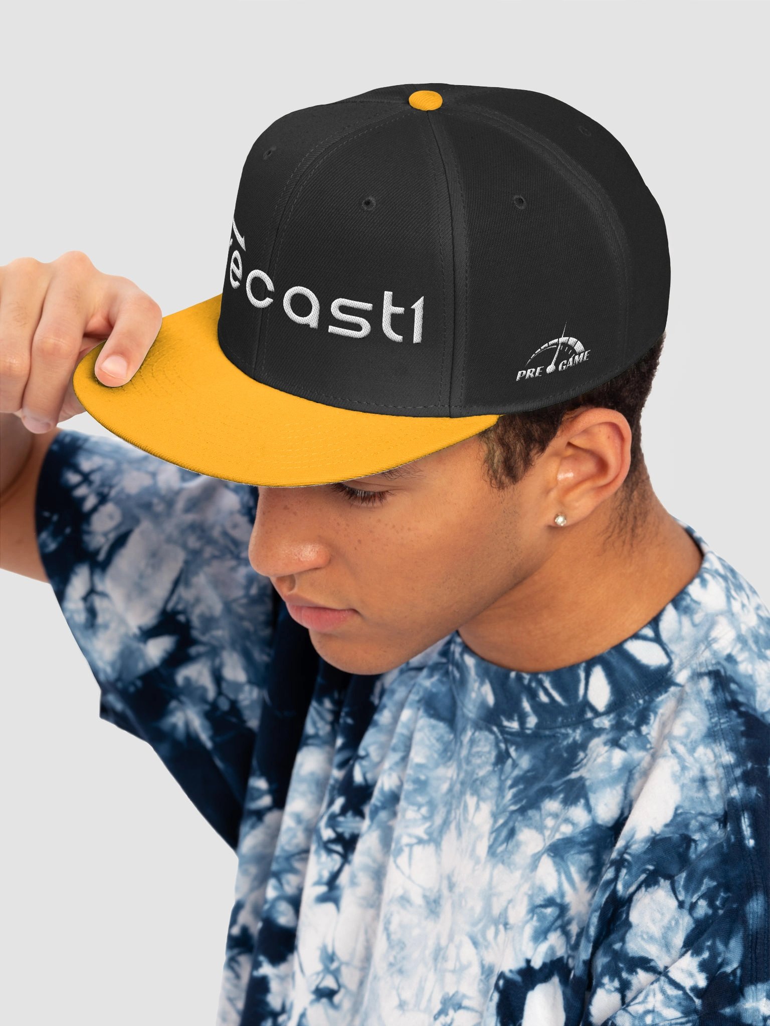 Forecast Black Snapback Flat Visor product image (7)
